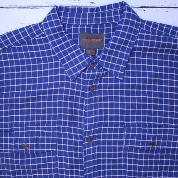 Northwest Territory Blue Checkered Shirt 2XLT - Picture 5 of 10